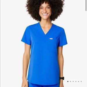 FIGS Catarina One-Pocket Scrub Top - Royal Blue - Medium
